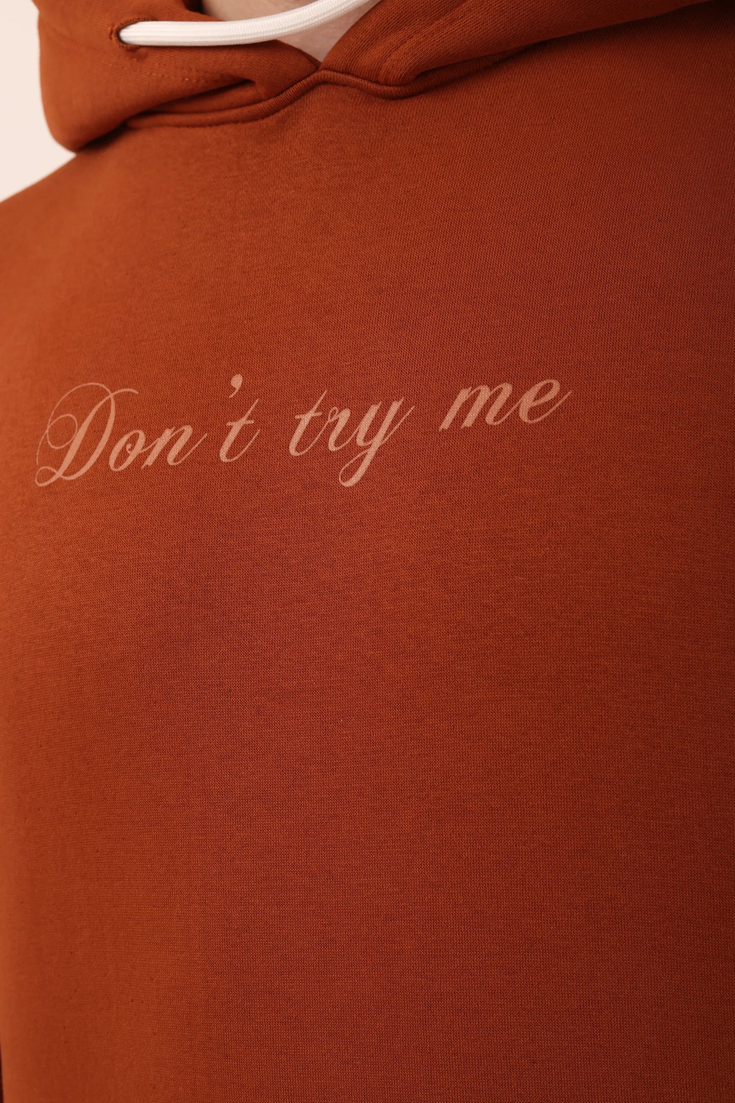 Dont Try Me Graphic Drop Shoulder Oversized Digital 3D Print Hoodie Men